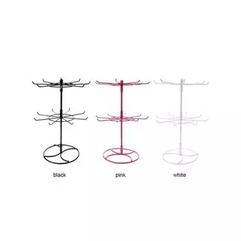 Стойка для ювелирных изделий, двухъярусная стойка для ювелирных изделий, портативная металлическая стойка для ювелирных изделий для дома