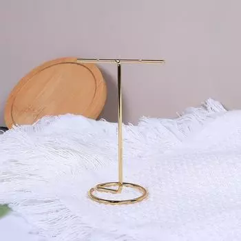 Стойка для ювелирных изделий, металлическая Т-образная, держатель для хранения сережек, ожерелий, подставка для демонстрации подвесок, универсальная профессиональная витрина