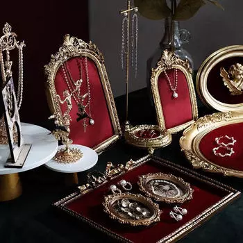 Стойка для ювелирных изделий в европейском стиле, органайзер для магазина, многофункциональное хранение ожерелий и длинных цепочек Type A L