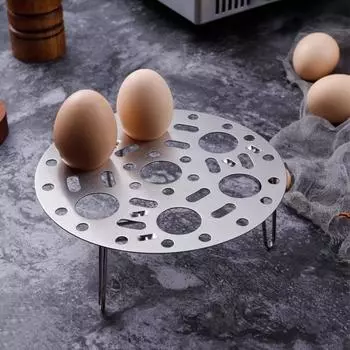 Стойка для варки яиц на пару из нержавеющей стали, складная многофункциональная пароварка, высокая ножка, утолщенная решетка для варки булочек на пару