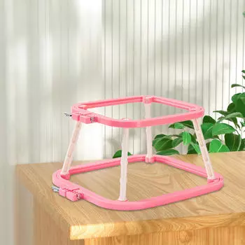 Стойка для вышивки крестом, рамка для вышивания, подставка для инструментов, инструмент «сделай сам», регулируемый держатель пялец для рукоделия красный