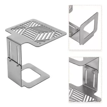 Стойка для взвешивания кофе Эффективная конструкция Регулируемая и компактная Идеально подходит для всех кофемашин Домашний общежитие Бар Кофейня чёрный