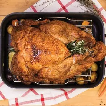 Стойка для жарки из нержавеющей стали, решетки для ребрышек барбекю, сковорода для жарки индейки, безопасная для использования в духовке, V-образная, устойчивая к высоким температурам решетка для гриля для индейки, куриных ребрышек серебряный