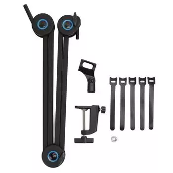 Стойка микрофона Стойка микрофона Укладка кабелей Пружинный демпфер Стальной микрофонный кронштейн из алюминиевого сплава