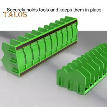 Стойка-органайзер для плоскогубцев, 10 отделений, прочная, съемная, нескользящая, резиновая основа, ящик для инструментов, полка для инструментов, стойка для хранения ключей, отверток, молотков жёлтый