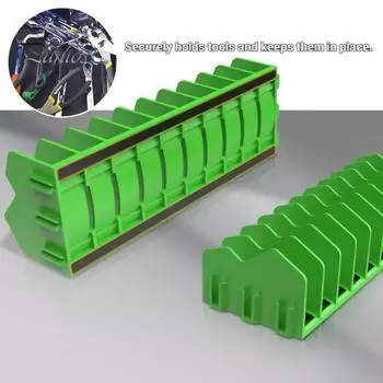 Стойка-органайзер для плоскогубцев и гаечных ключей с нескользящей резиновой основой, многоцелевая стойка для хранения инструментов большой емкости жёлтый