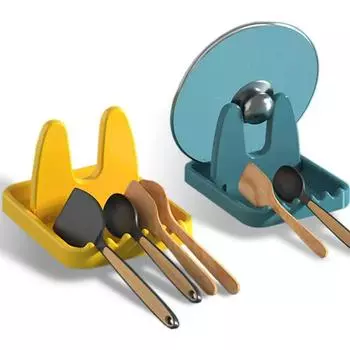 Стойка с крышкой для кастрюли, многофункциональная кухонная стойка для лопаток, складная столешница, крышка для кастрюли, ложка, стеллаж для хранения посуды, инструменты для хранения