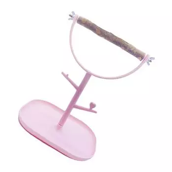 Стойка-жердочка для птиц со съемным подносом и тренировочной стойкой для волнистых попугайчиков, корелл, маленьких и крупных птиц, настольная игровая площадка A