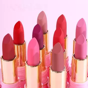 Стойкая антипригарная губная помада красного цвета, 10 цветов, одинарная матовая помада, увлажняющая