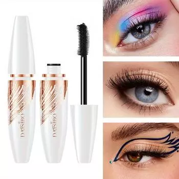 Стойкая, быстросохнущая, густая, водостойкая, устойчивая к поту, стойкая, не размазывающаяся тушь для ресниц чёрный