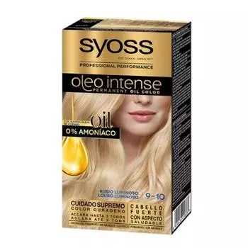 Стойкая краска для волос Syoss Oleo Intense 9-10 Luminous Blonde