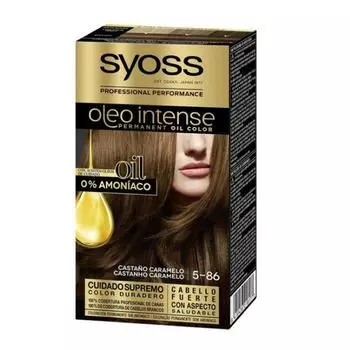 Стойкая краска для волос Syoss Oleo Intense 5-86 Карамельно-коричневый