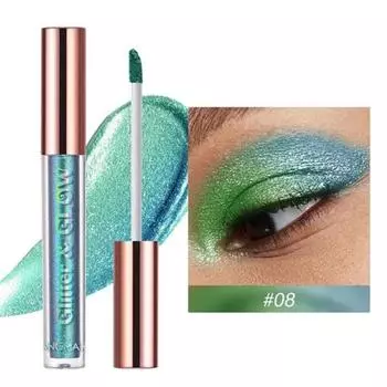 Стойкая мультихромная пигментированная палетка теней для век Aurora Chameleon Glitter Liquid Eyeshadow Makeup, № 8, 1 шт.