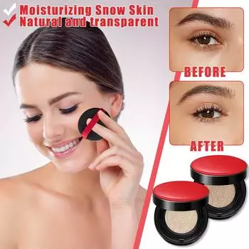 Стойкая подушечка для макияжа Изолирующая подушечка для консилера Долговечная легкая наращиваемая степень покрытия Полуматовая для всех типов кожи One Size