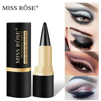 Стойкая подводка для глаз Miss Rose, водостойкий макияж для глаз