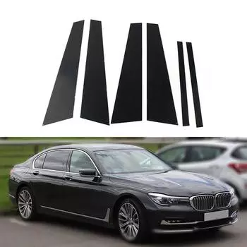 Стойки автомобиля, молдинг, накладка, украшение для BMW 7 серии G11 G12 730i 730Li 740i 2016-2022, отделка окна BC, наклейки на колонну