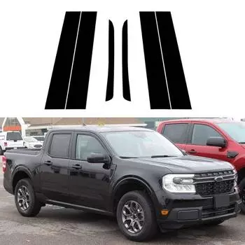Стойки автомобиля, обшивка двери, окна, наклейки, наклейка для Ford Maverick без выреза клавиатуры 2022 2023, автостайлинг