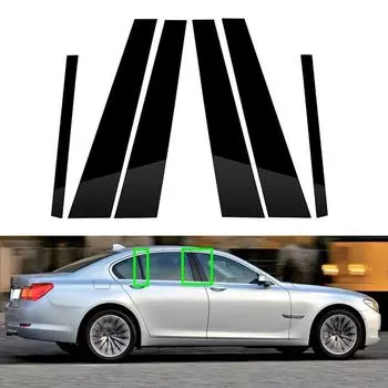 Стойки автомобиля, украшения, Стайлинг, накладки на окна, наклейки для BMW 7-Series F01 F02 2009-2015