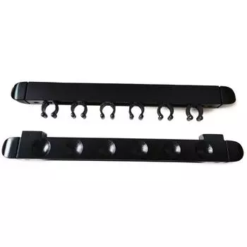 Стойки для бильярдного кия с 6 слотами, подвесная клюшка для снукера, 365*40*30 мм красный