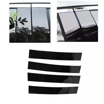 Стойки стоек автомобиля черные для Dodge Ram 1500/2500/3500 Crew/Quad/Extended Cab 2002-2008, накладка на окно, наклейка на полосу колонки BC