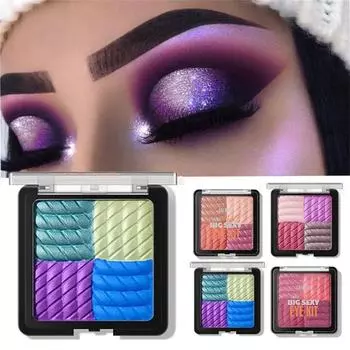 Стойкие мерцающие блестки телесного цвета с металлическими пигментами Палитра теней для век Пудра для век Косметика для глаз 01