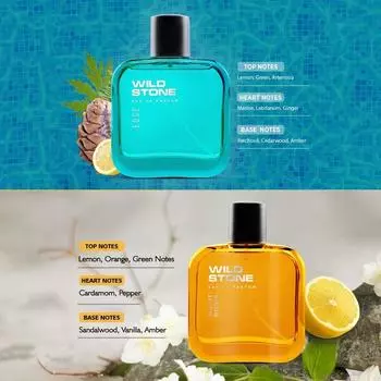 Стойкие мужские духи Wild Stone Edge и Night Rider, комбинированная упаковка из 2 шт. (по 30мл каждый)