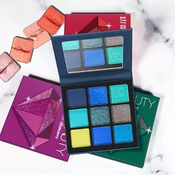 Стойкие тени для макияжа, современные косметические универсальные блестящие тени красный