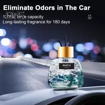 Стойкий автомобильный парфюм, натуральные эфирные масла, освежающий автомобиль, универсальный, безопасный, бодрящий, автомобильная ароматерапия зелёный