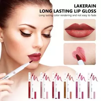 Стойкий блеск для губ Стойкий цвет, не легко выцветает Шелковистый блеск для губ с антипригарным покрытием 1,7 мл One Size