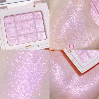 Стойкий хайлайтер, тени для век, шелковистый алмазный хайлайтер, пудра, блестящий 3D контур лица, мерцающий осветитель, косметика для макияжа