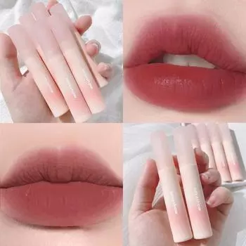 Стойкий лосьон для губ цвета зефира, нелегко прилипать к чашкам, матовая бархатная глазурь для губ, отбеливающая помада, двойного назначения для губ и щек, для женщин