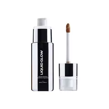 Стойкий жидкий хайлайтер для сияния, жидкий сияющий блеск для губ 27 мл One Size коричневый