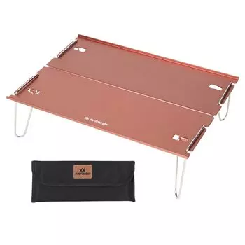 Стол для кемпинга AVOFOREST складной алюминиевый уличный стол с ящиком для хранения Компактный сверхлегкий простой в сборке одноместный кемпинг туристическое снаряжение розового золота