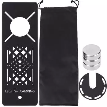 Стол для кемпинга IGT, полезный черный стол для печей SOTO Spider stopper