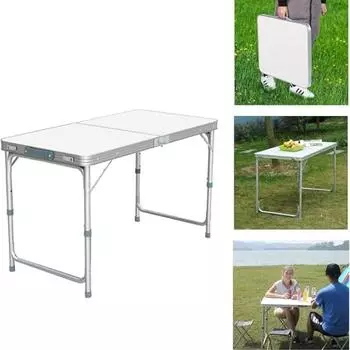 Стол для кемпинга, складной стол, уличный легкий портативный обеденный стол с регулируемой высотой, литой металлический стол для кемпинга, барбекю