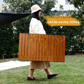 Стол для пикника на открытом воздухе с рисунком под дерево, переносной складной стол, переносной сворачивающийся стол для барбекю для кемпинга