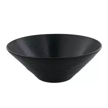 Стол EAST Большая миска Трапециевидная сервировочная миска Черный 24 см Цвет сланца Сделано в Японии Можно использовать в микроволновой печи Можно мыть в посудомоечной машине 212-030 чёрный