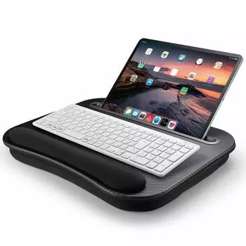 Стол ELECOM с подставкой для запястья и ручкой, ширина 405 дюймов x глубина 320 x высота 60 мм, нагрузка 10 кг, черный, планшет/ноутбук, емкость 15,6 дюйма, PCA-LTTTB01BK чёрный