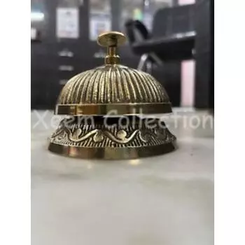 Стол Колокольчик Старинные Старинные Латунные Гостиничного Сервиса Богато Стойка Приема