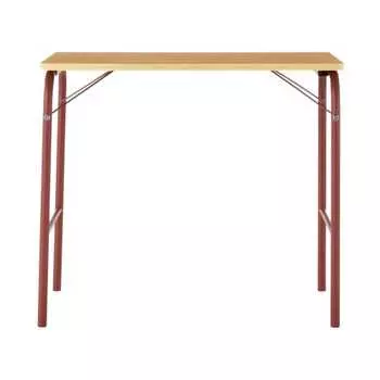 Стол MUJI из стальных труб, красный, ширина 80 см, глубина 50 см, высота 70 см, складной 83755836