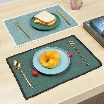 Подставка для столовых приборов деликатного изготовления, праздничная поставка, дышащий винтажный коврик премиум-класса для столовой для гостиницы
