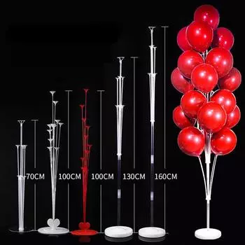 Стол Подставка для плавающих воздушных шаров Колонна Кий Наземная плавающая стойка Свадьба День рождения Украшения Декорации сцены Свадебная витрина Полка Other