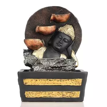 Столешница из полирезины, комнатный/уличный водопадный фонтан со светодиодной подсветкой, домашний декор, украшение, подарочные товары