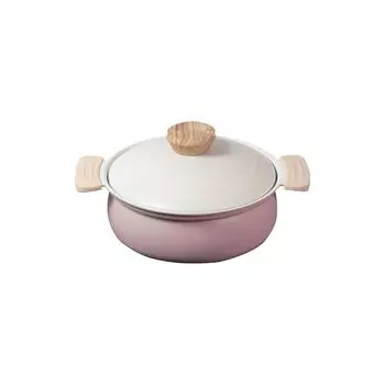 Столешница Pearl Metal IH Ceramic For Natural Cook Pure Pot, горшок, 18 см, совместимый, обработка, 1-2 человека, розовый, HB-6971