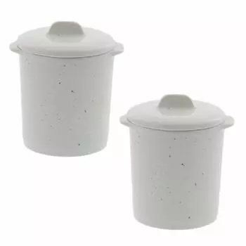 Столовая посуда East Chawanmushi в стиле японского кафе Japonekotto с крышкой Набор из 2 паровых мисок Кокотница Суповая чашка Десертная чашка (Powder Hiki, набор из 2 шт.