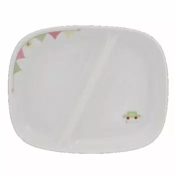 Столовая посуда East Divided Lunch Plate 22 см Car Garland E-Kids