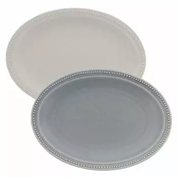 Столовая посуда East Dot Oval Plate 24 см Обеденная тарелка Oval Plate Western Tableware (Набор из 2 цветов)