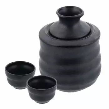 Столовая посуда East Sake Utensil Set Sake Ware Sake 2 Piece Set Iron Black Japanese Tableware Thermal Insulator Sake Utensil Tableware Set &