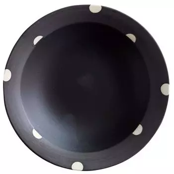 Столовая посуда Восточная чайная чаша 17.1 см в горошек с коричневым поясом