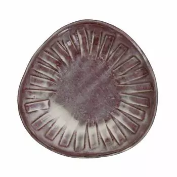 Столовая посуда в восточно-японском стиле, треугольная тарелка ручной работы Shinogi 13,8 см, печь Akayun